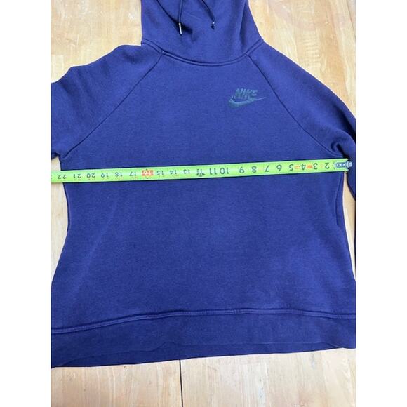 Nike Purple Snorkel Hood Womens Sweatshirt with Pockets Size L - Picture 10 of 10